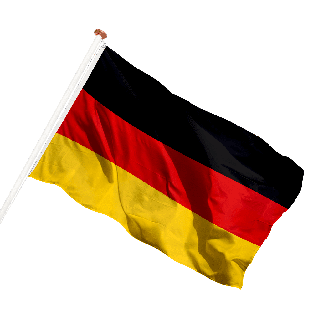 Vlag van Duitsland eenvoudig • Top kwaliteit, beste service!