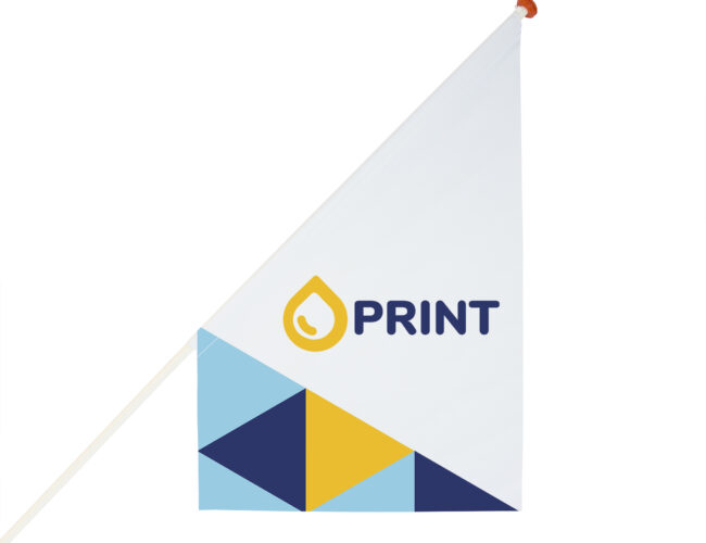 Kioskvlag met print