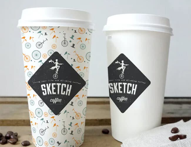 Koffiebekers met print