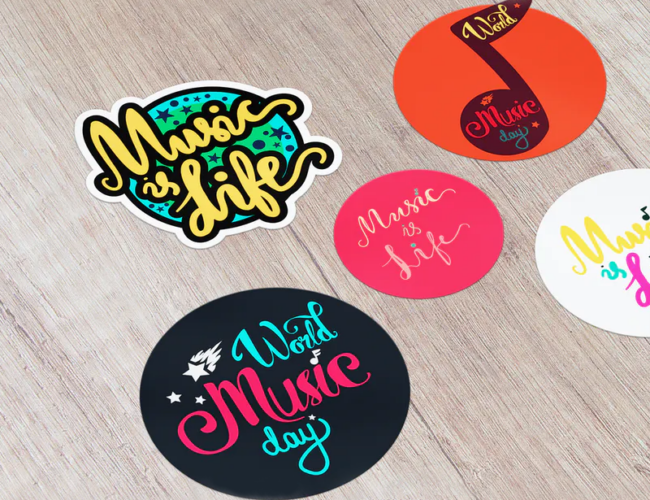 Muurstickers met print